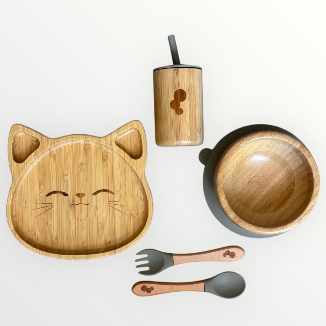Cat Bamboo Weaning Set - WM BUBBLES