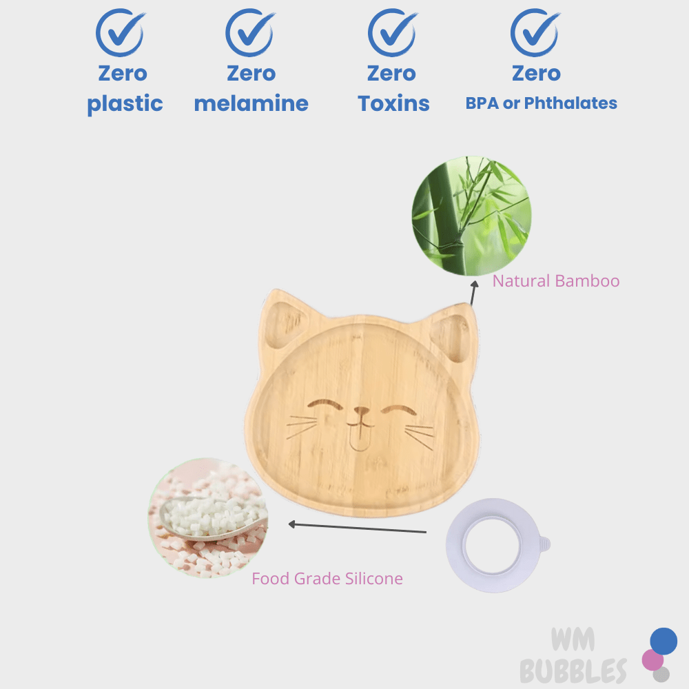 Cat Bamboo Weaning Set - WM BUBBLES