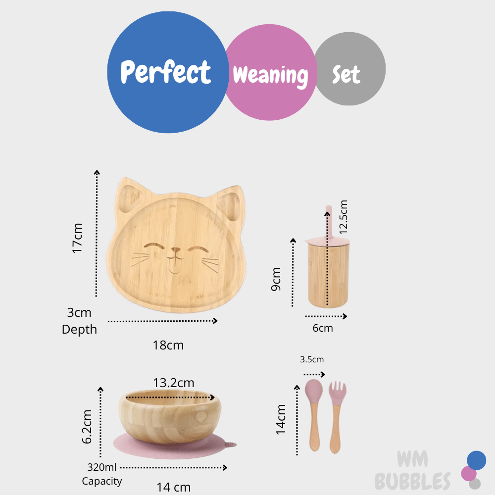 Cat Bamboo Weaning Set - WM BUBBLES