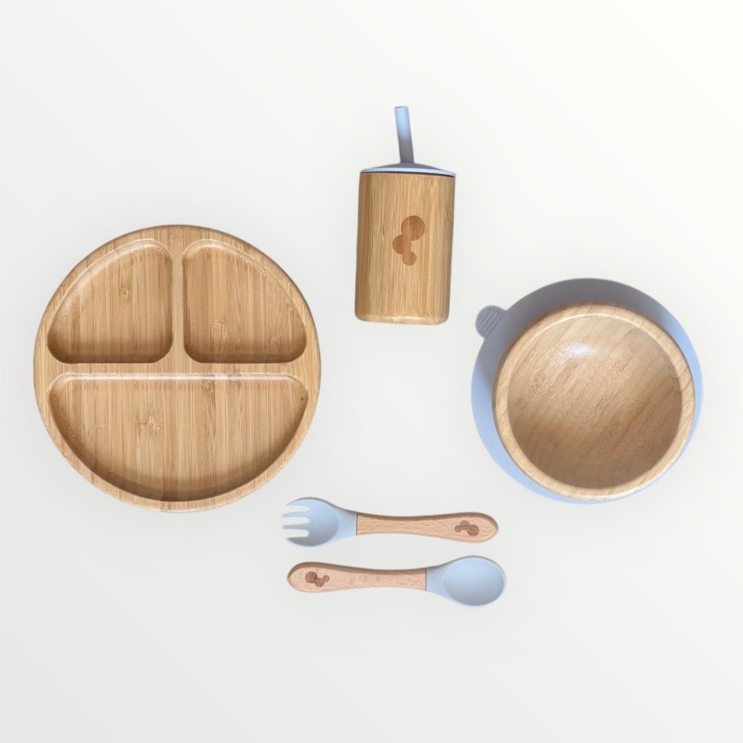 Circle Bamboo Baby Weaning Set - WM BUBBLES