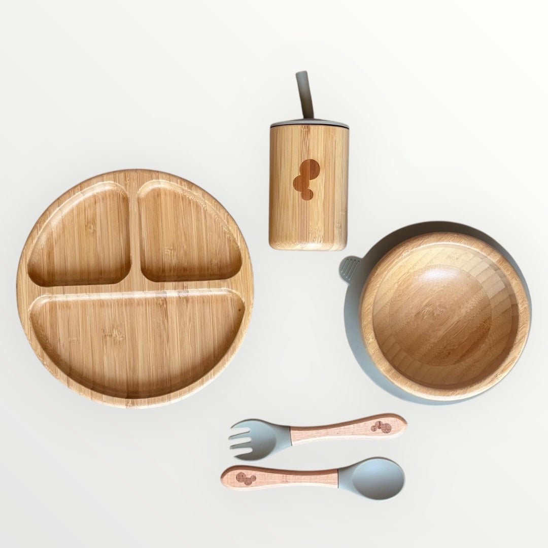 Circle Bamboo Baby Weaning Set - WM BUBBLES