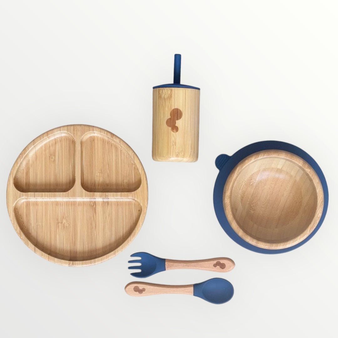 Circle Bamboo Baby Weaning Set - WM BUBBLES