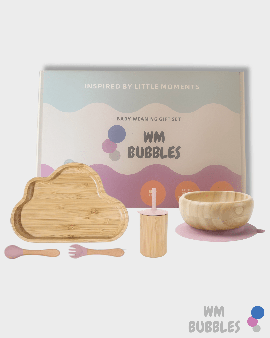 Cloud Bamboo Baby Weaning Set - WM BUBBLES