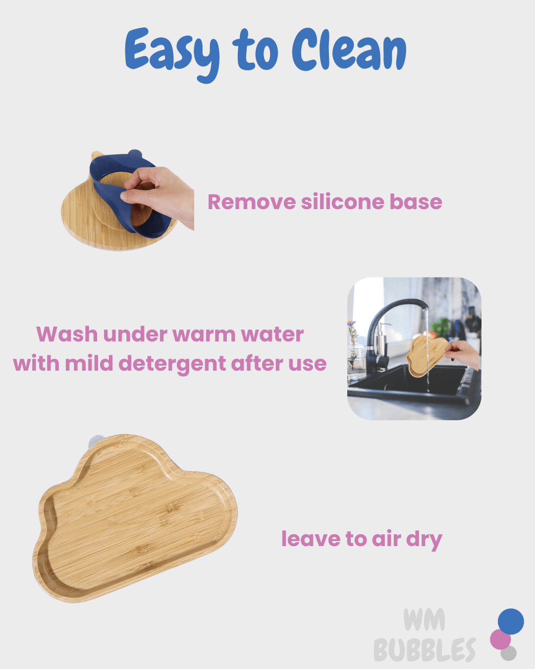Cloud Bamboo Baby Weaning Set - WM BUBBLES