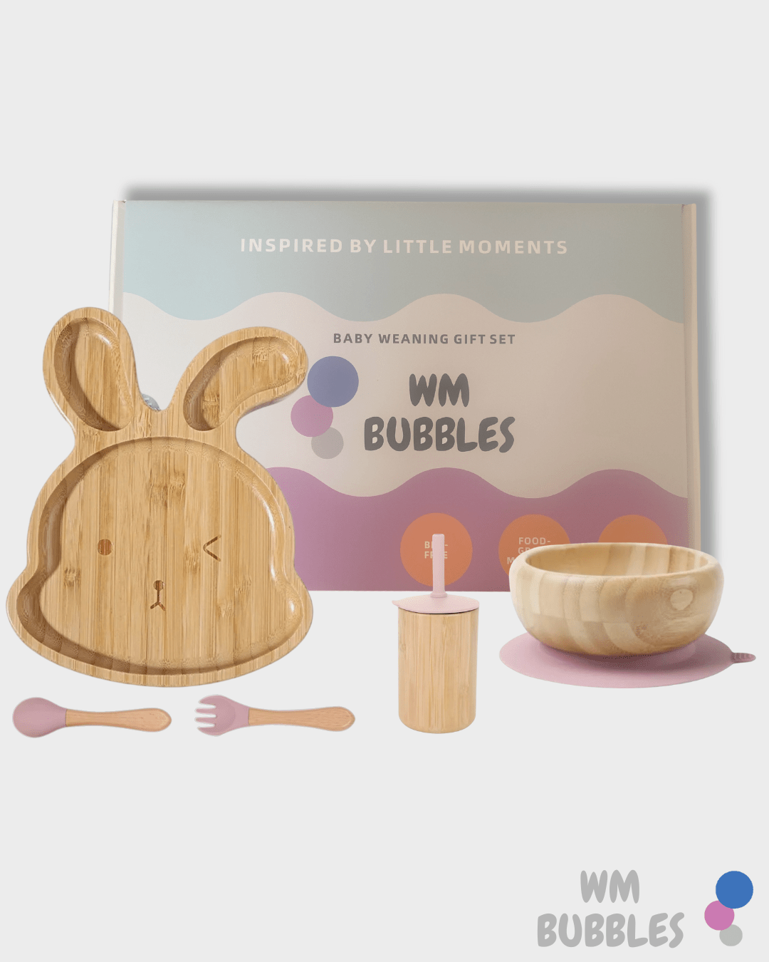 Rabbit Bamboo Baby Weaning Set - WM BUBBLES