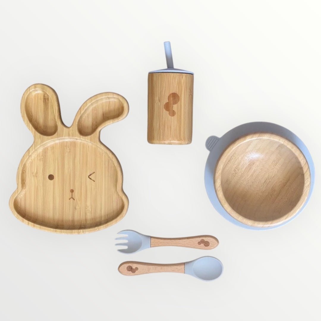Rabbit Bamboo Baby Weaning Set - WM BUBBLES
