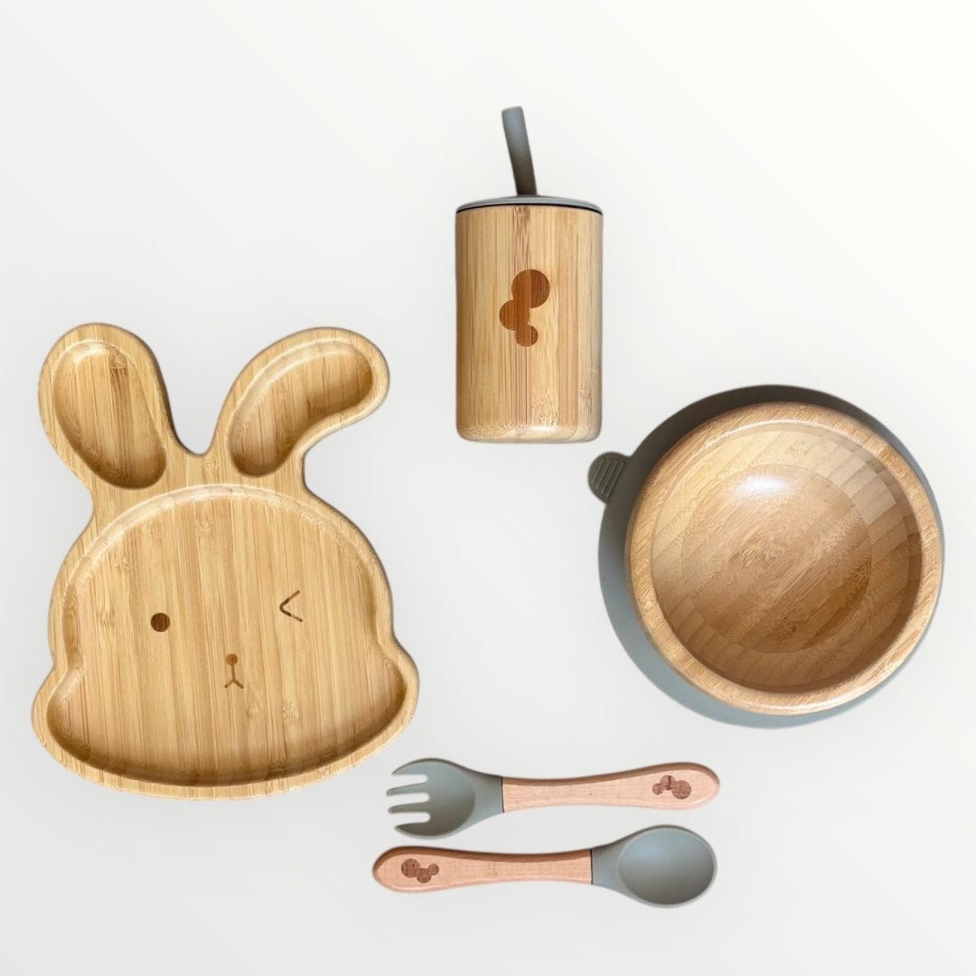 Rabbit Bamboo Baby Weaning Set - WM BUBBLES