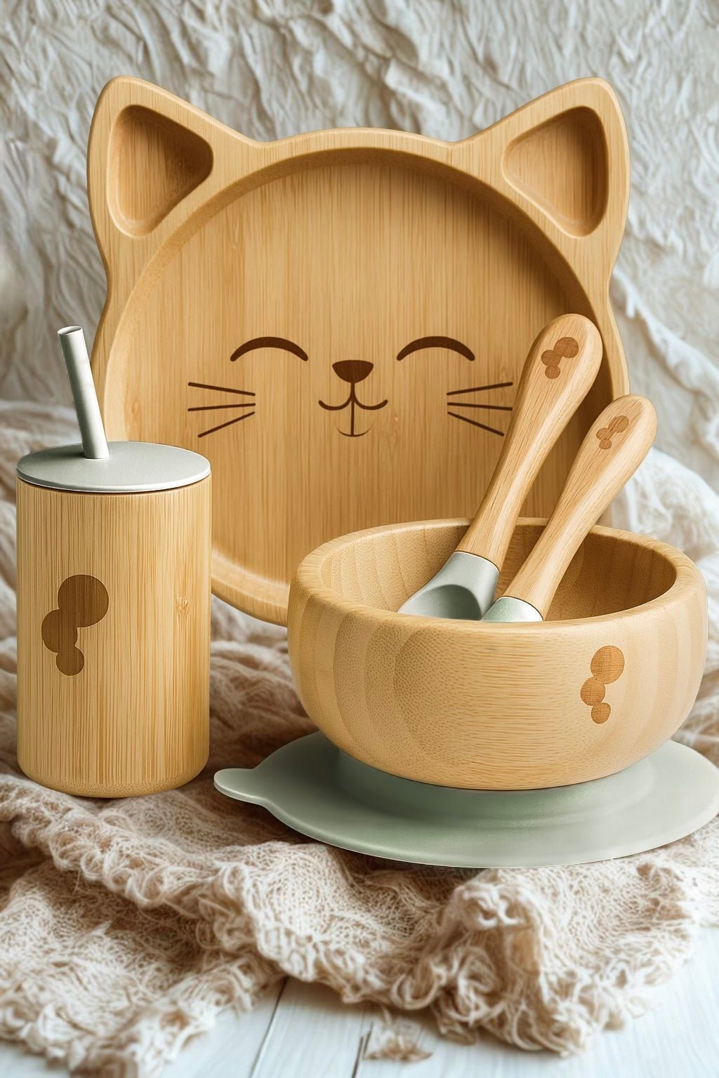Cat Bamboo Set - WM BUBBLES