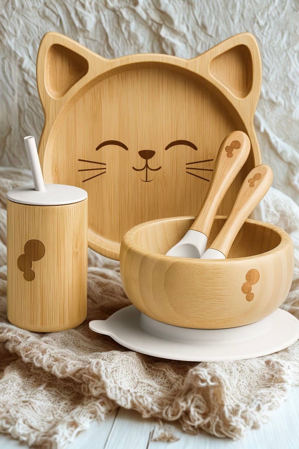 Cat Bamboo Set - WM BUBBLES