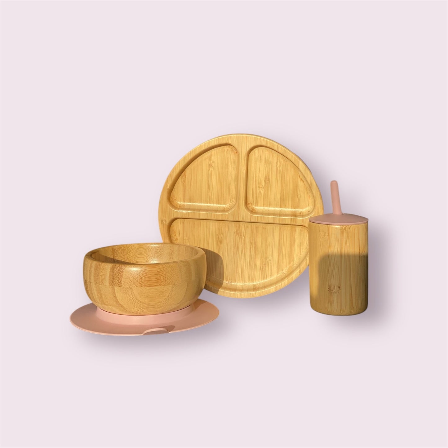 Circle Bamboo Baby Weaning Set – Eco - Friendly Feeding Essentials - WM BUBBLES