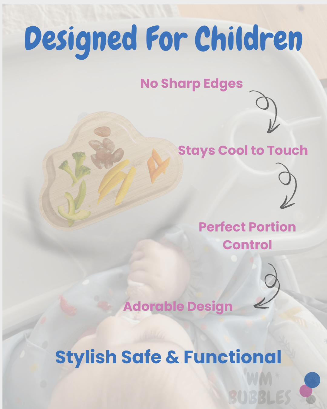 Cloud Bamboo Baby Weaning Set - WM BUBBLES