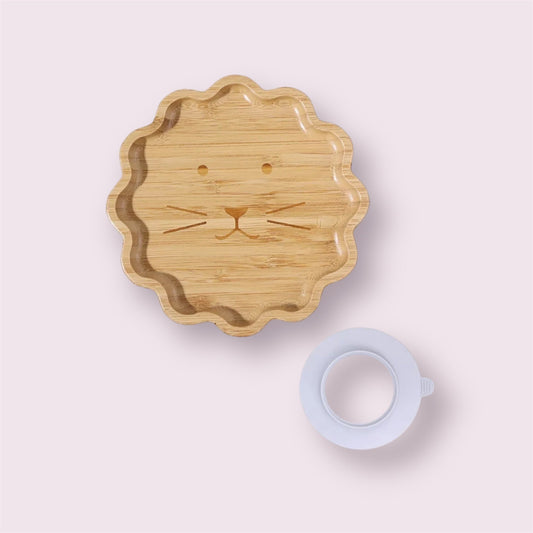 Lion Bamboo Suction Plate - WM BUBBLES