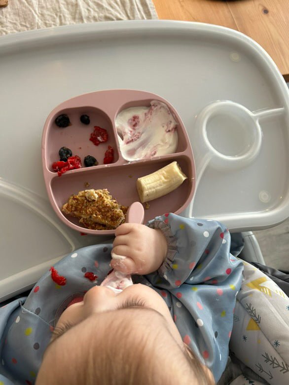 Pink Silicone Weaning Set - WM BUBBLES